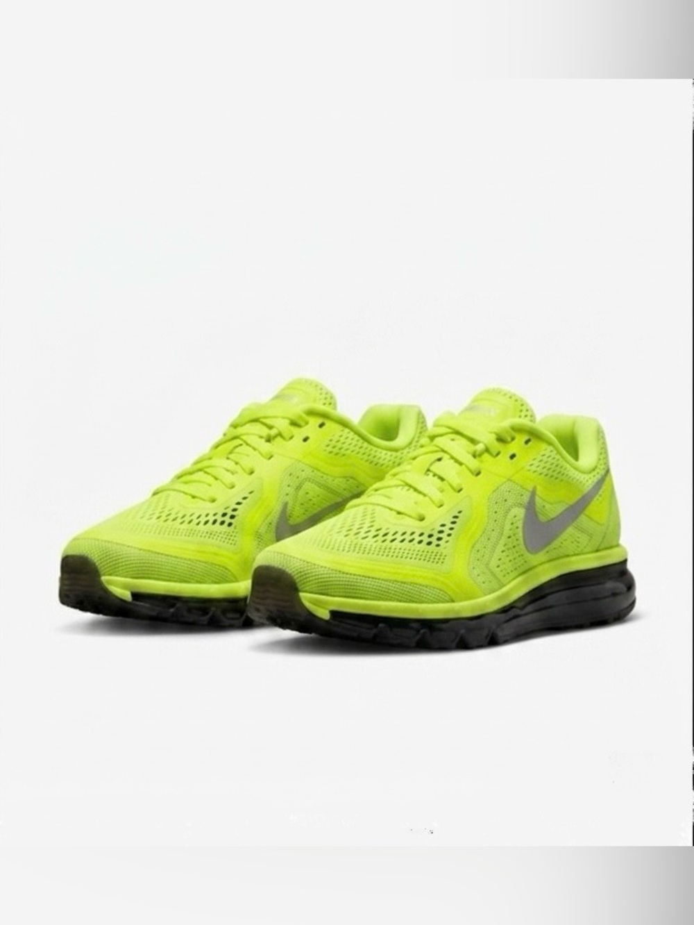 Nike Air Max 2014 Neon ‘Volt’/Black Sneakers Mens Size 8.5
